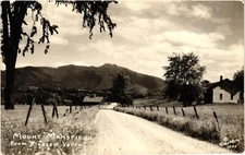 Mount Mansfield from Pleasant Valley Vermont RPPC Real Photo Postcard c1910
