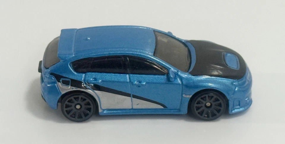 2011 Hot Wheels Fast & the Furious Blue SUBARU WRX STI 1:64 - Image 4 of 4