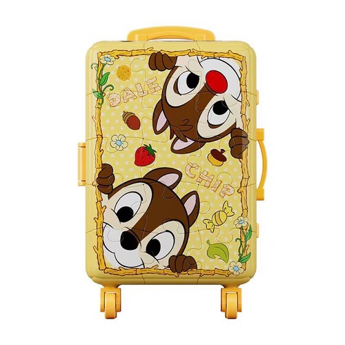 Qiqi and Titi Series-Mischievous Travel Companion Refrigerator Sticker 3D Puzzle