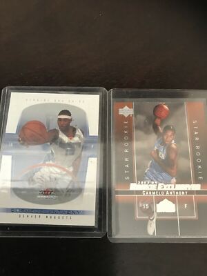Fleer Geniune Carmelo Anthony Base SP /100 Plus RC Nuggets Rockets
