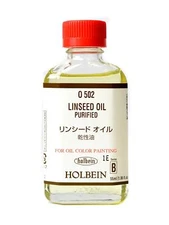 Holbein Linseed Oil- Purified - 55 ml