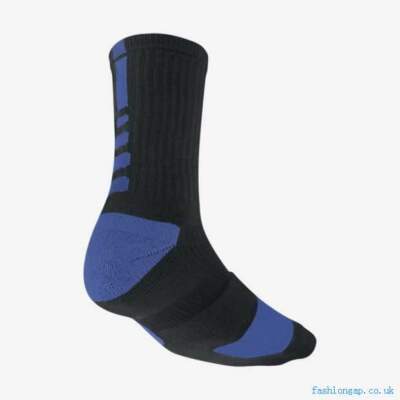 Nike Elite Basketball Crew Socks Black/ Royal Medium Men 6-8)  SX3692-004