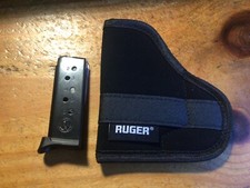 Ruger LCP 380 Magazine 6 Round and Cloth Pocket Holster - Free Ship
