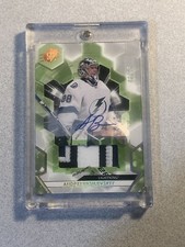 2020-21 SPx Andrei Vasilevskiy Auto Patch  6/15 - Upper Deck Tampa Bay Lighting