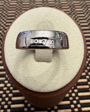 Hand Crafted US QUARTER Coin Ring Liberty Featured Year 1974 Size 5 3/4