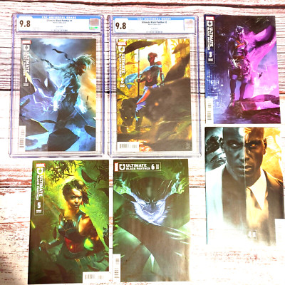 Ultimate Black Panther #1-#6 All Bosslogic Covers. #1&2 CGC 9.8's. Marvel 2024.