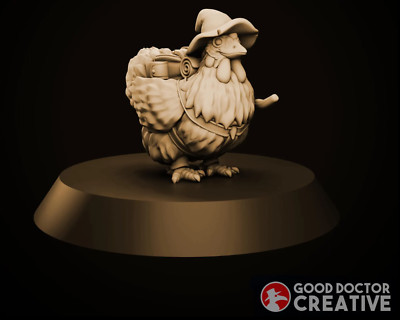 Millie The Spell Casting Chicken Companion - Cyberpunk/Sci-Fi  - 32mm - Good Doc