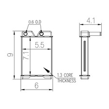 HVAC Heater Core TYC 96123