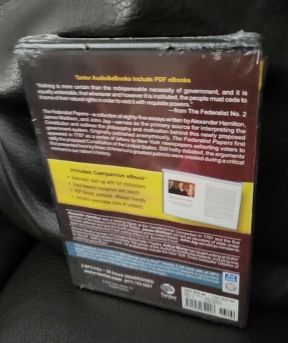 The Federalist Papers John Jay Alexander Hamilton and James Madison MP3 NEW - Picture 2 of 3