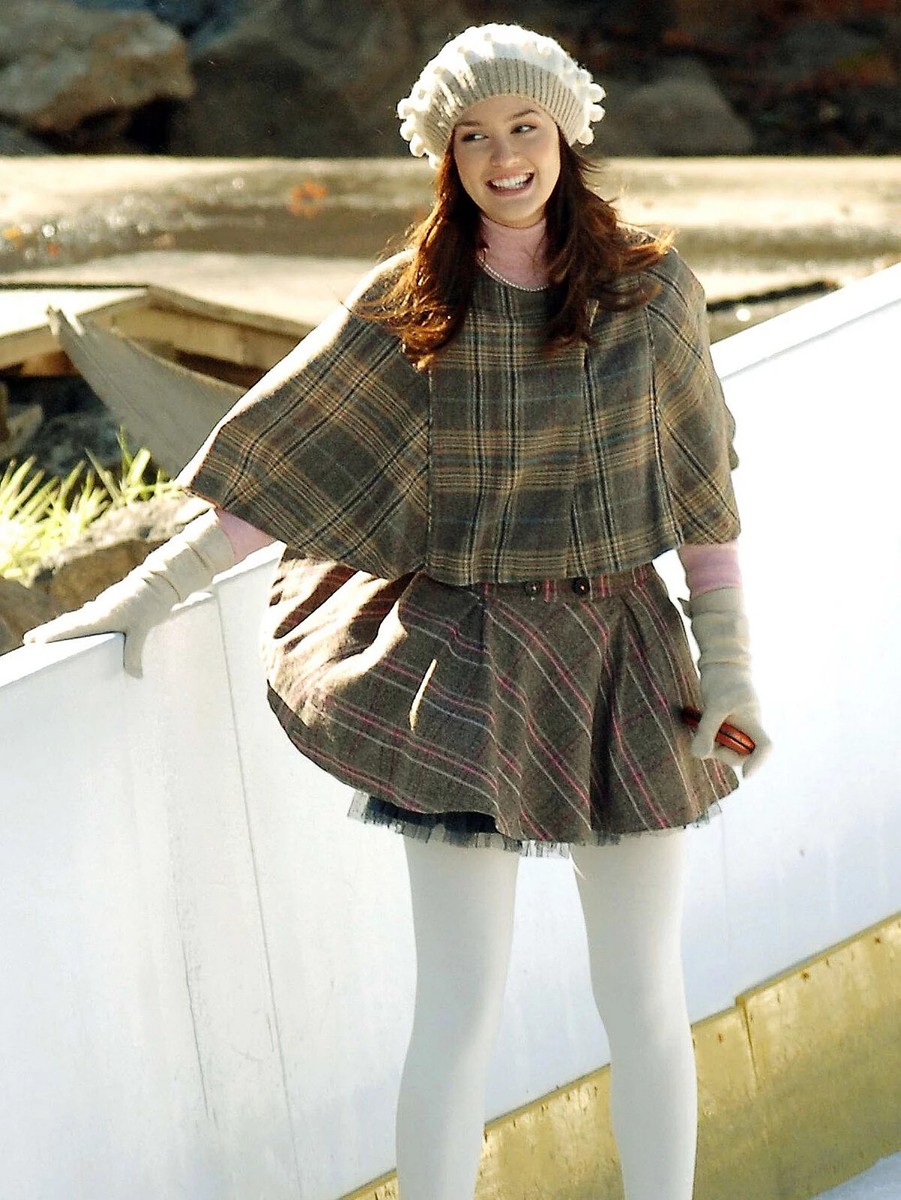 ZARA Plaid Tartan Skirt Ice Skating SCENE ASO Blair Waldorf Gossip