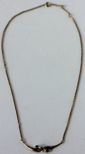 Collier Vintage Métal Doré – Pour Soirée Ou Cocktail – Occasion Bon état