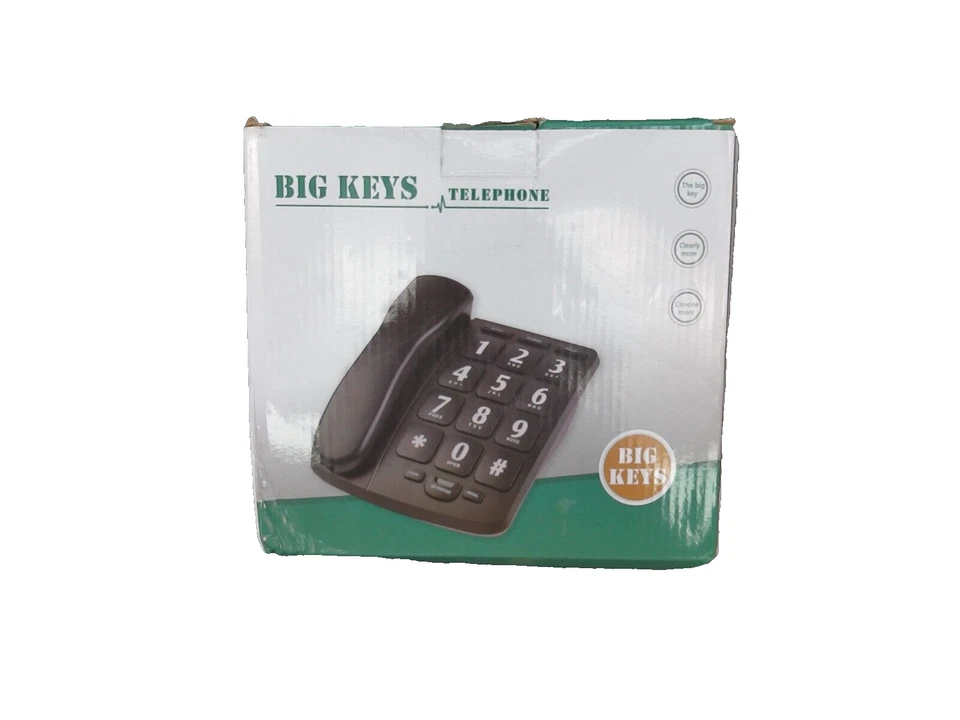 Teléfono de botón grande para personas mayores JeKaVis J-P02 teléfonos amplificados para personas con discapacidad auditiva Foto 4 de 4