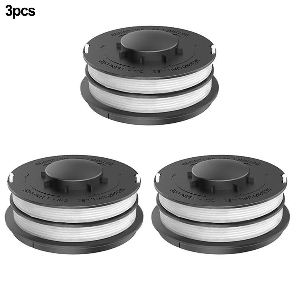 3pcs Double Thread Grass Trimmer Spools For Electric Grass Trimmers