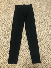 NICE Pink Victoria's Secret Solid Black Cotton Blend Leggings Active Pants XS