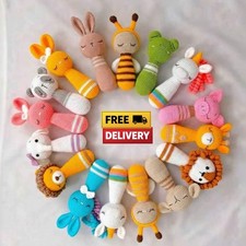 Handmade Amigurumi Crochet Rattle Toys - 16 Adorable Styles Free Delivery love