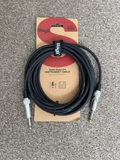 STAGG - HIGH QUALITY Instrument Cable/Lead - Guitar, Bass - 6 Meter Length - Blk