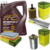 Inspektionspaket 5L Mannol Energy 5W-30 FüR VW Sharan 1.9 TDI 2.0 Seat Alhambra