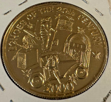 Krewe Of Iris Echoes Of The 20th Century - 2000 Mardi Gras Doubloon #1263