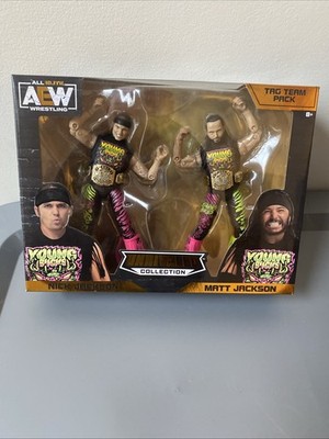 Young Bucks Tag Team Pack Figure Set AEW Unrivaled Jazwares Amazon Exclusive WWE