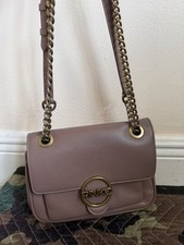 Borsa a tracolla PINKO malva catena tracolla logo ferramenta oro