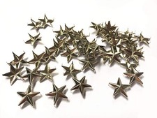 50 Pcs DIY Metal Star Studs Claw Nailhead Punk Rivets 20MM, 20MM, Silver