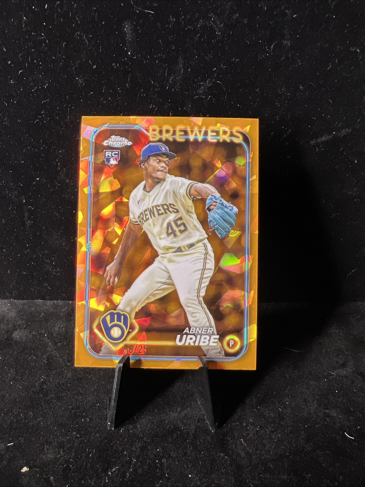 2024 Topps Chrome Sapphire Edition - Abner Uribe Orange Refractor /25 RC #310