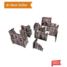 10PCS 40K Terrain Set with 16PCS Bases for WH40K Chapter Approved Tournament ...