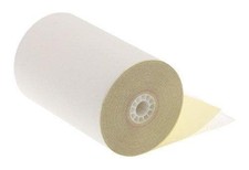 Case of 33- 4 1/2" x 90' 2-Ply Carbonless Paper - White / Yellow- 450NCRWC