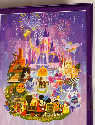 RARE 2023 Disney Parks Joey Chou Cinderella Castle Magic Kingdom 1000 Teile Puzzle