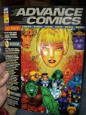 ADVANCE COMICS Marvel The Infinity Crusade April 1993 #52 Preview Bagged