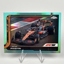 Oscar Piastri 2025 Topps Chrome Formula 1 #78 F1 Aqua Refractor /199