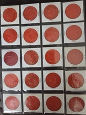 1959 Armour Coin Complete Set Orange 19 Red 1
