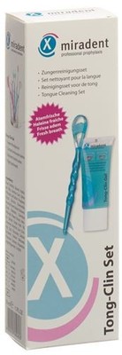 Miradent Tong-Clin 50 ml Gel & Tongue Cleaner Set