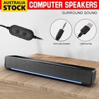 Portable Computer Speakers Subwoofer 2.0 USB Powered 3.5mm For Notebook Laptop
