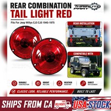 For 1945-1975 Jeep Willys Cj3 Cj5 Rear Combination Tail Light Red