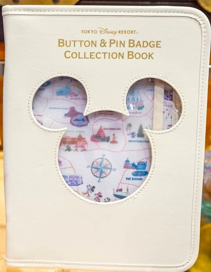 Tokyo Disney Resort Button Pin badge Collection Book Mickey Japan