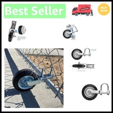Reliable Gate Wheel with Adjustable U-Bolts - 8-3/4" Lift Prevents Gate Dragging
