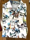 NWT ROBERT GRAHAM THOROUGHBRED Horses  Shirt Size S  $238  Perfect for Derby