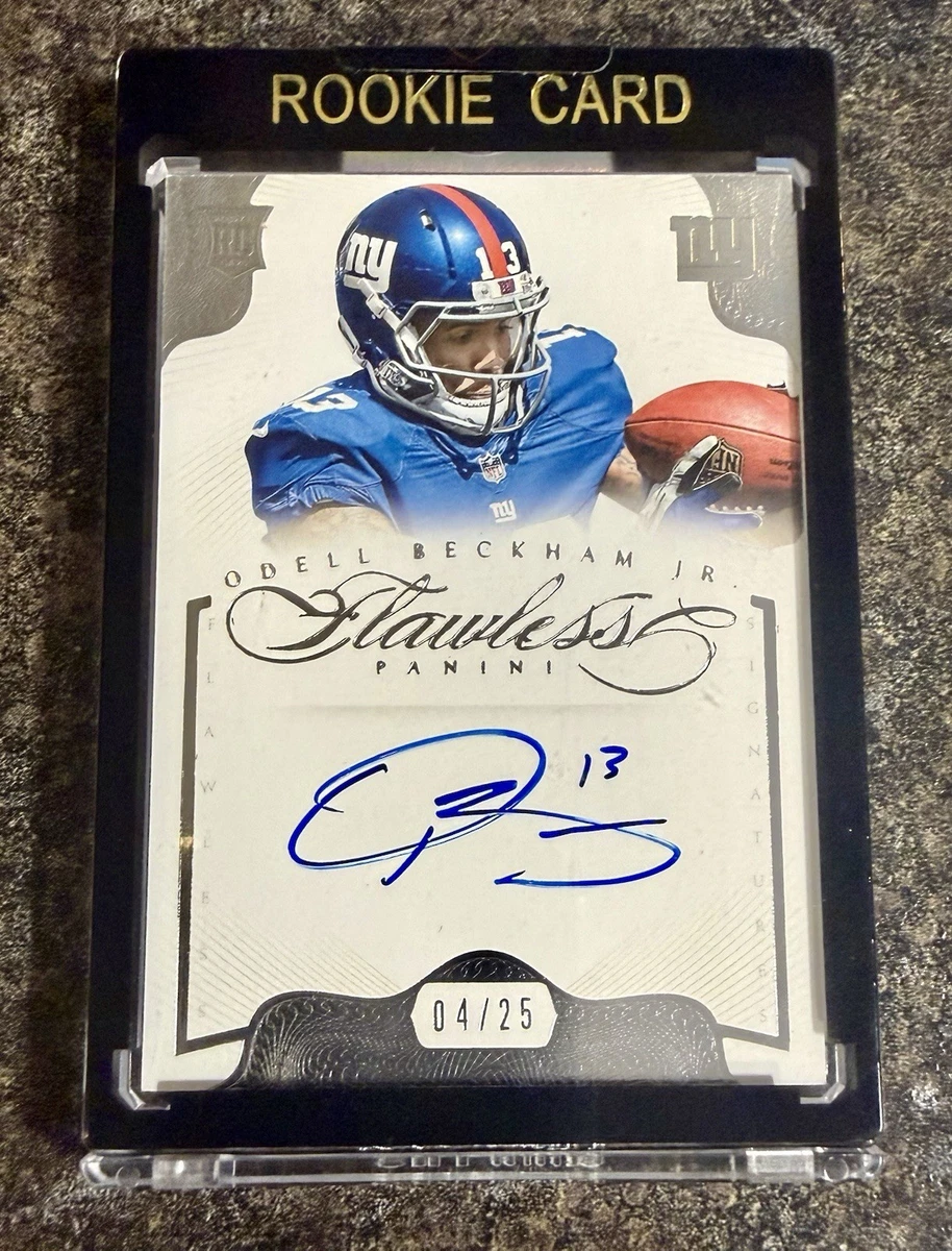 Football Sports Odell Beckham Jr. Autographed Trading Cards for