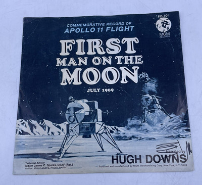Apollo 11 Moon Landing 45 RPM Record MGM First Words Spoken On The Moon 1969