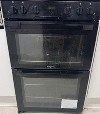 Hotpoint HDM67G0CMB/UK 60cm 4 Burners with Double Gas Cooker - Black