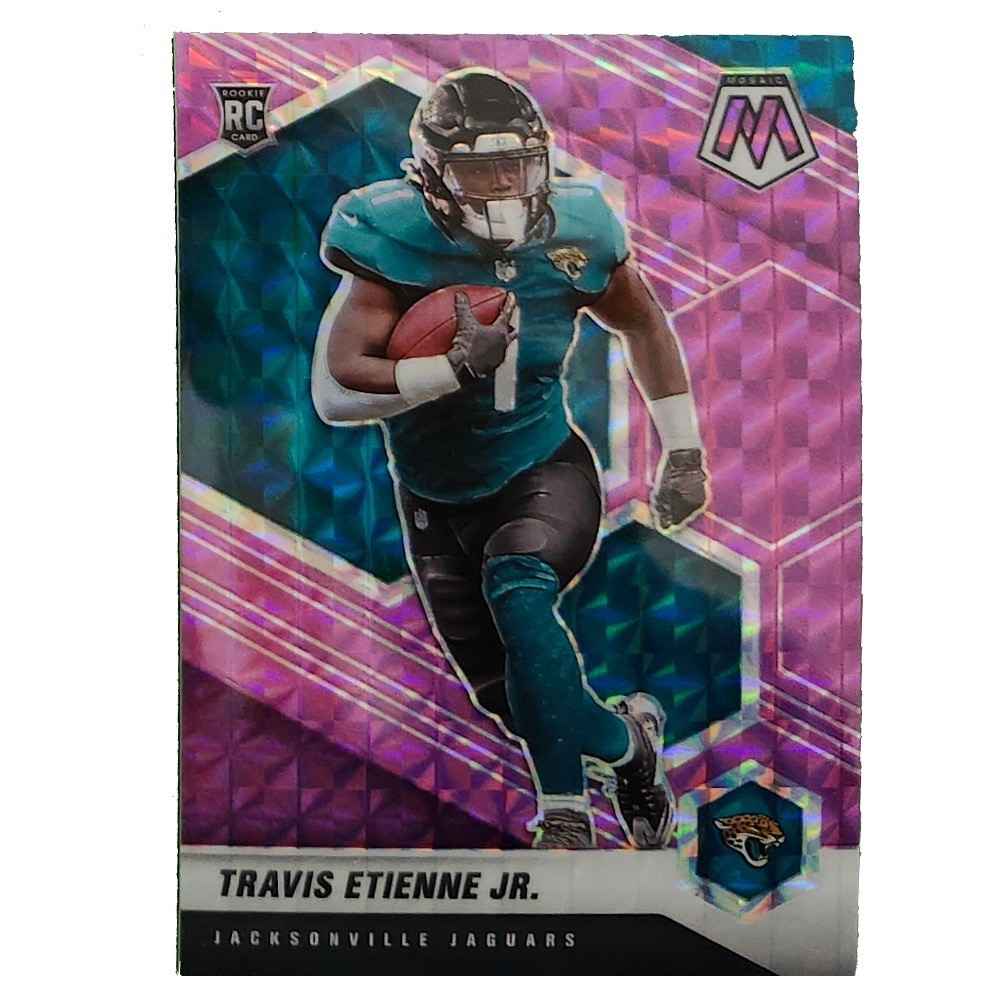 2021 Panini Mosaic - Rookies Travis Etienne #314 Purple Mosaic Prizm /49 (RC)