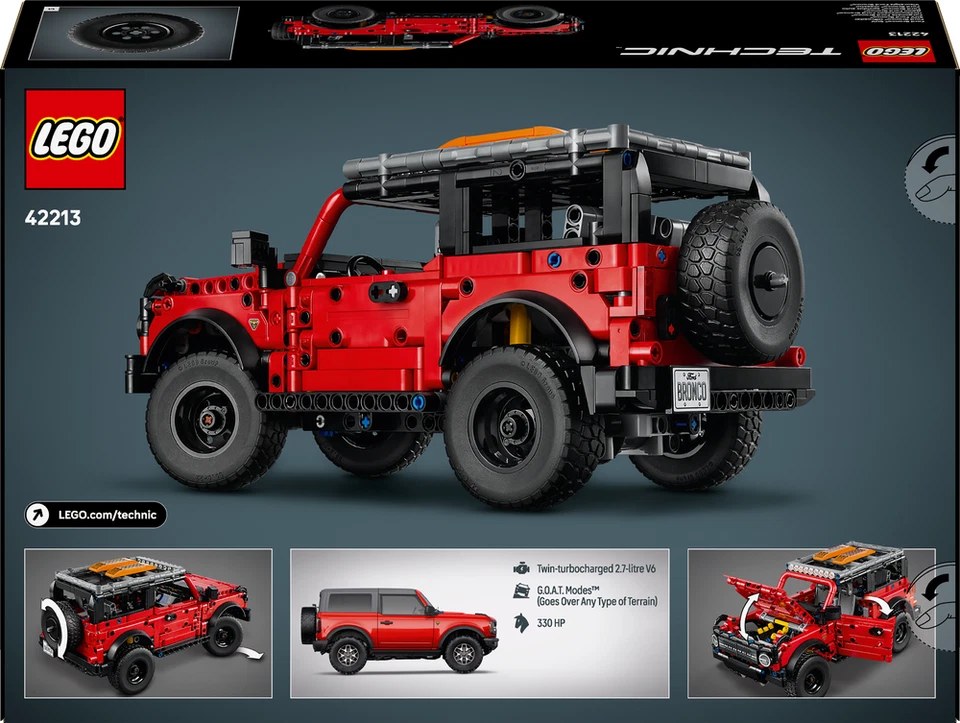 LEGO Technic 42213 Ford Bronco SUV 943 pcs Toy Building Kit - Image 2 of 4