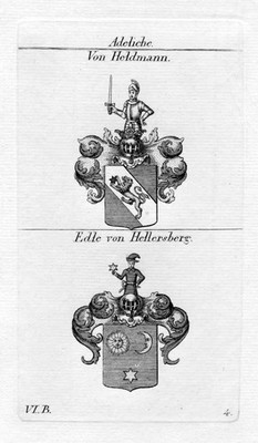 Heldmann / Edle von Hellersberg - Wappen coat of arms Heraldik heraldry