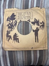  230 VICTOR Record Sleeve Only 78 Rpm 10 Inch 1926 USA ORCHESTRA AS IS 