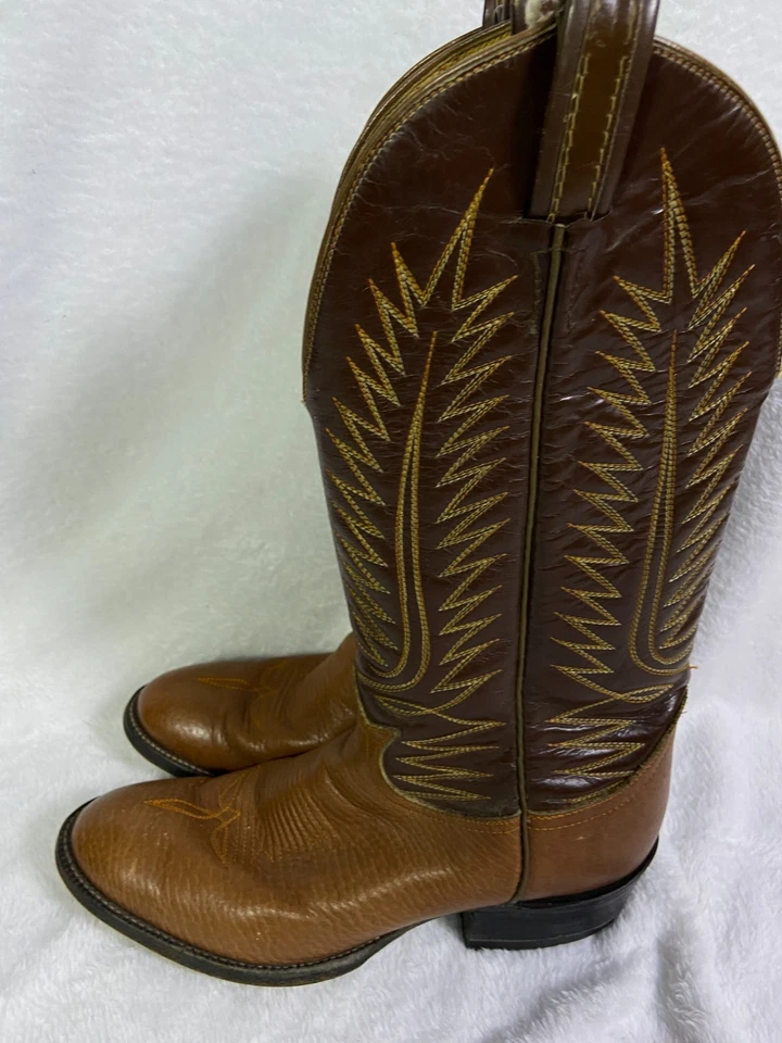 Botas de Vaquero Tony Lama Dos Tonos Mujer Etiqueta Negra Talla 8 B (Est. Ver fotos) Foto 3 de 4