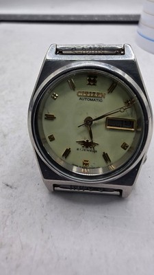 Citizen 4 -039978 SMT Automatic Stainless Steel Serviced Wristwatch Day-Date 