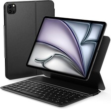 iPad 11in Keyboard Case Magnetic Folio Bluetooth UK Layout Type-C Charging Black