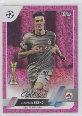 2022-23 UEFA Club Competitions Future Stars Pink Sparkle Foil Benjamin Sesko 1u6