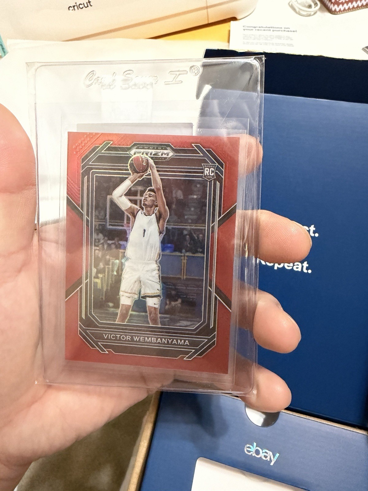 2023 PANINI PRIZM DRAFT PICKS RED PRIZM #2 VICTOR WEMBANYAMA /299 ROOKIE RC